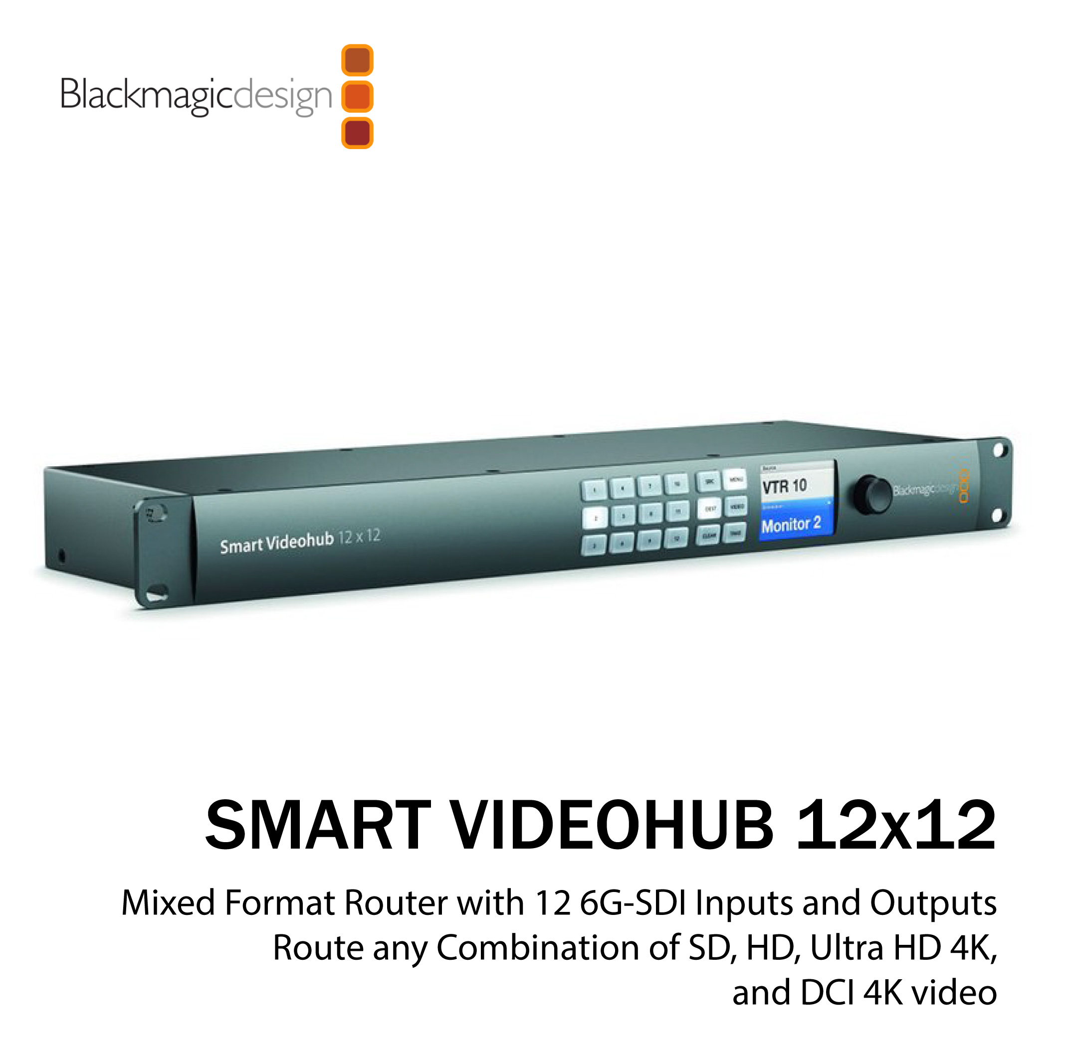 blackmagic smart videohub 12x12 ip address